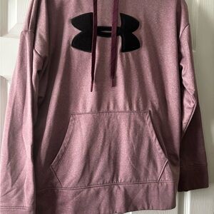 Under Armour Maroon Hoodie with Black Logo